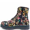 HEAVENLY FEET WOMENS ZIP LACE ANKLE BOOT - AUTUMN GOLD VELOUR